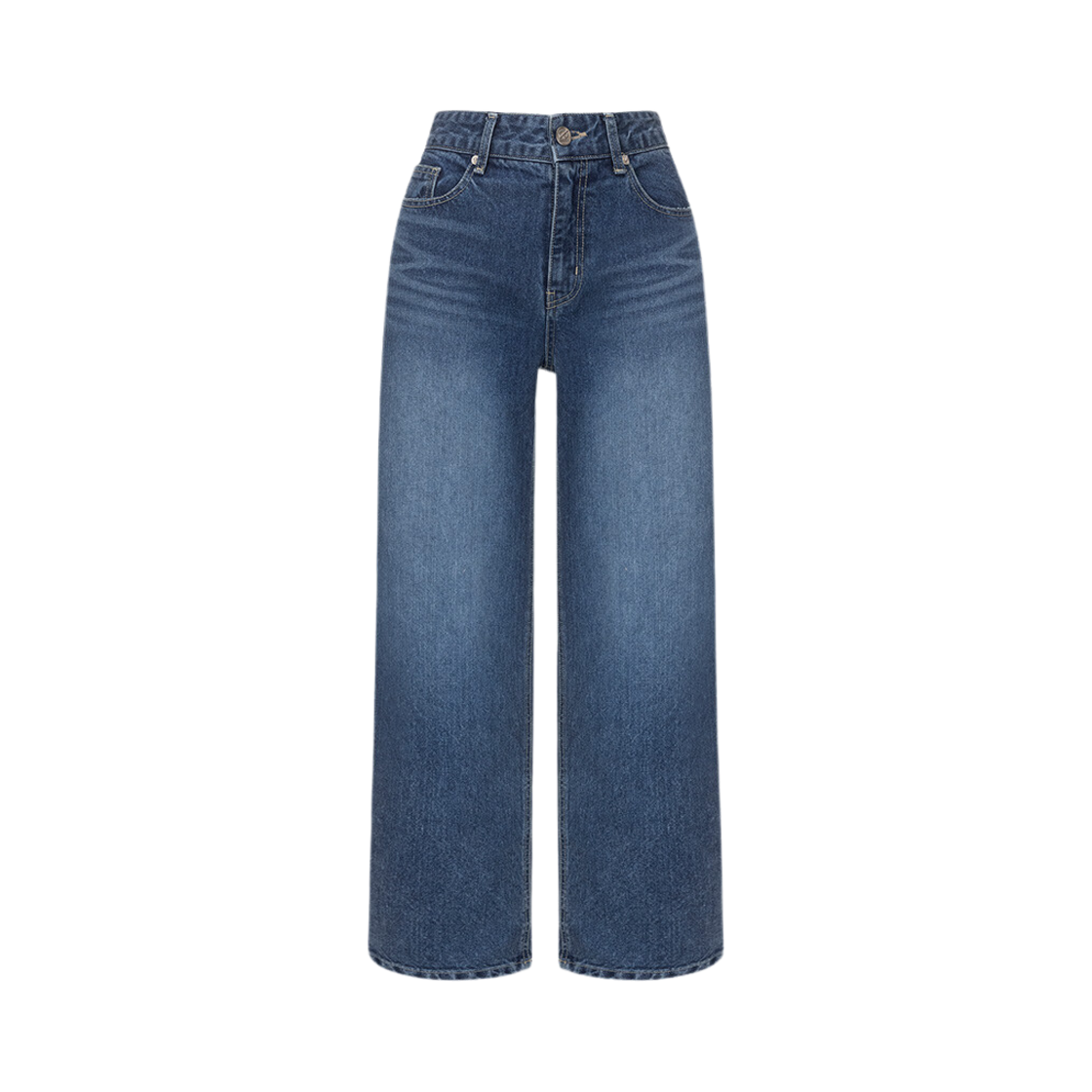 NEJ4SL238 (W) On&On Straight Denim Pants Blue