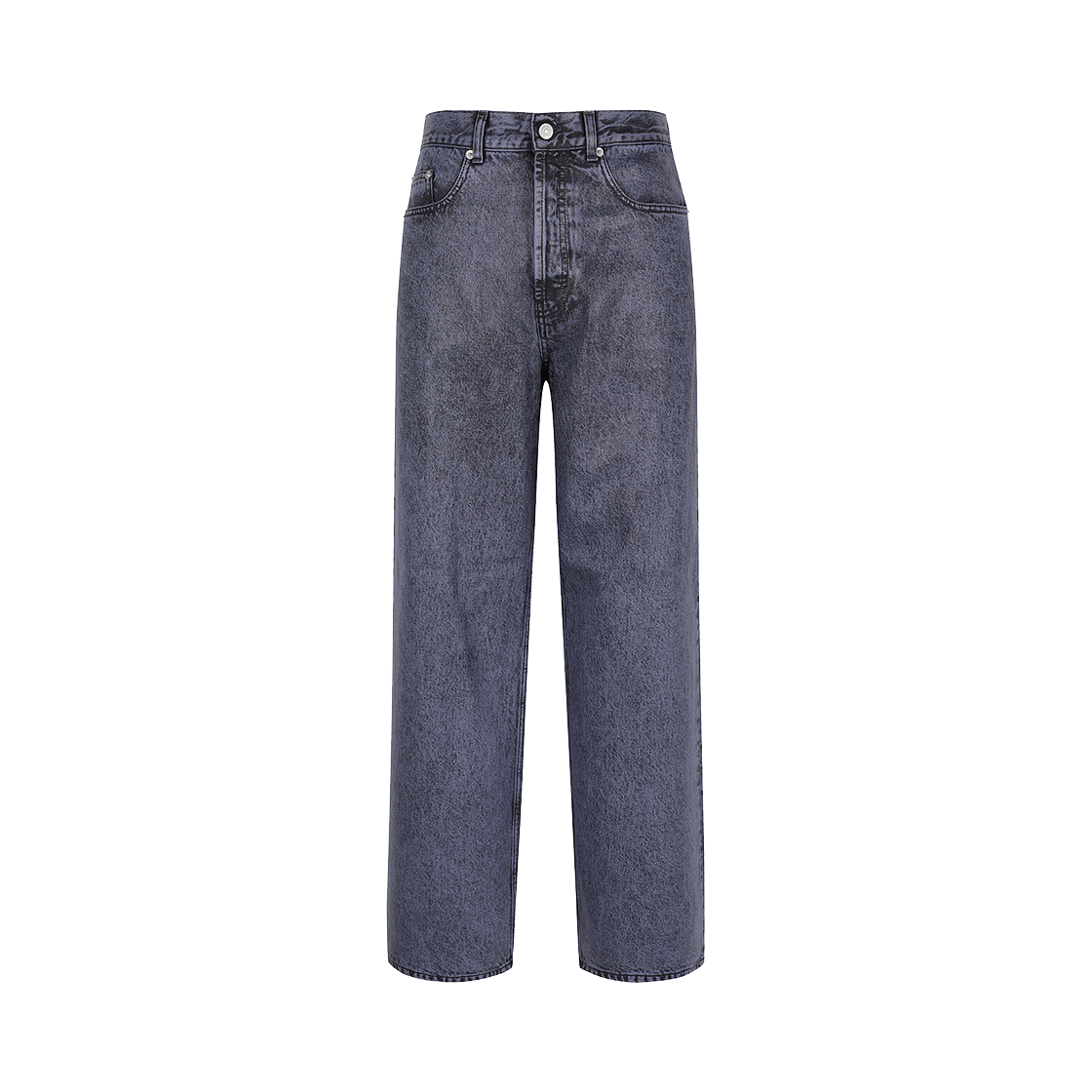 KM4DPADLE09PP LE PERE Wide Leg Denim Jeans Claret Purple - 24FW