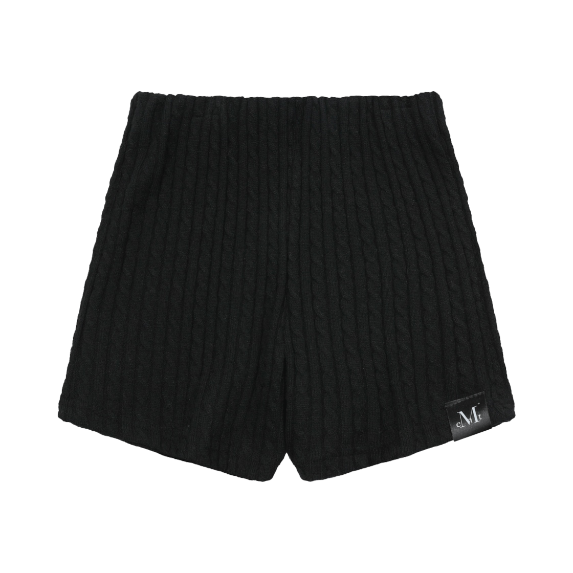 무센트 케프 트위스트 니트 마이크로 팬츠 블랙(MUCENT Keaf Twist Knit Micro Pants Black) - 1