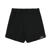 MUCENT Keaf Twist Knit Micro Pants Black