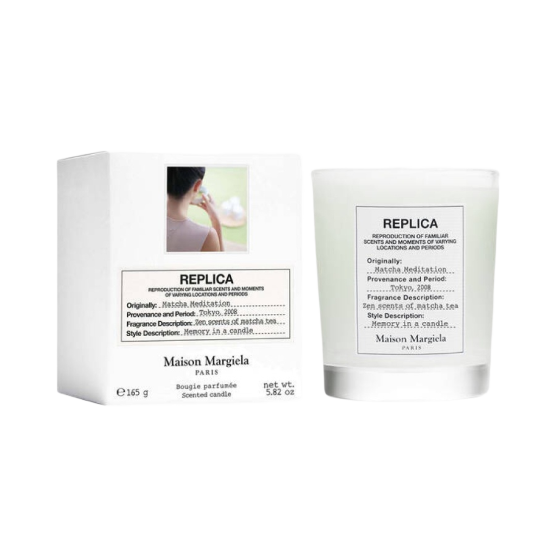 메종 마르지엘라 마차 메디테이션 센티드 캔들 165g (국내 정식 발매 제품)(Maison Margiela Replica Matcha Meditation Scented Candle 165g (Korean Ver.))