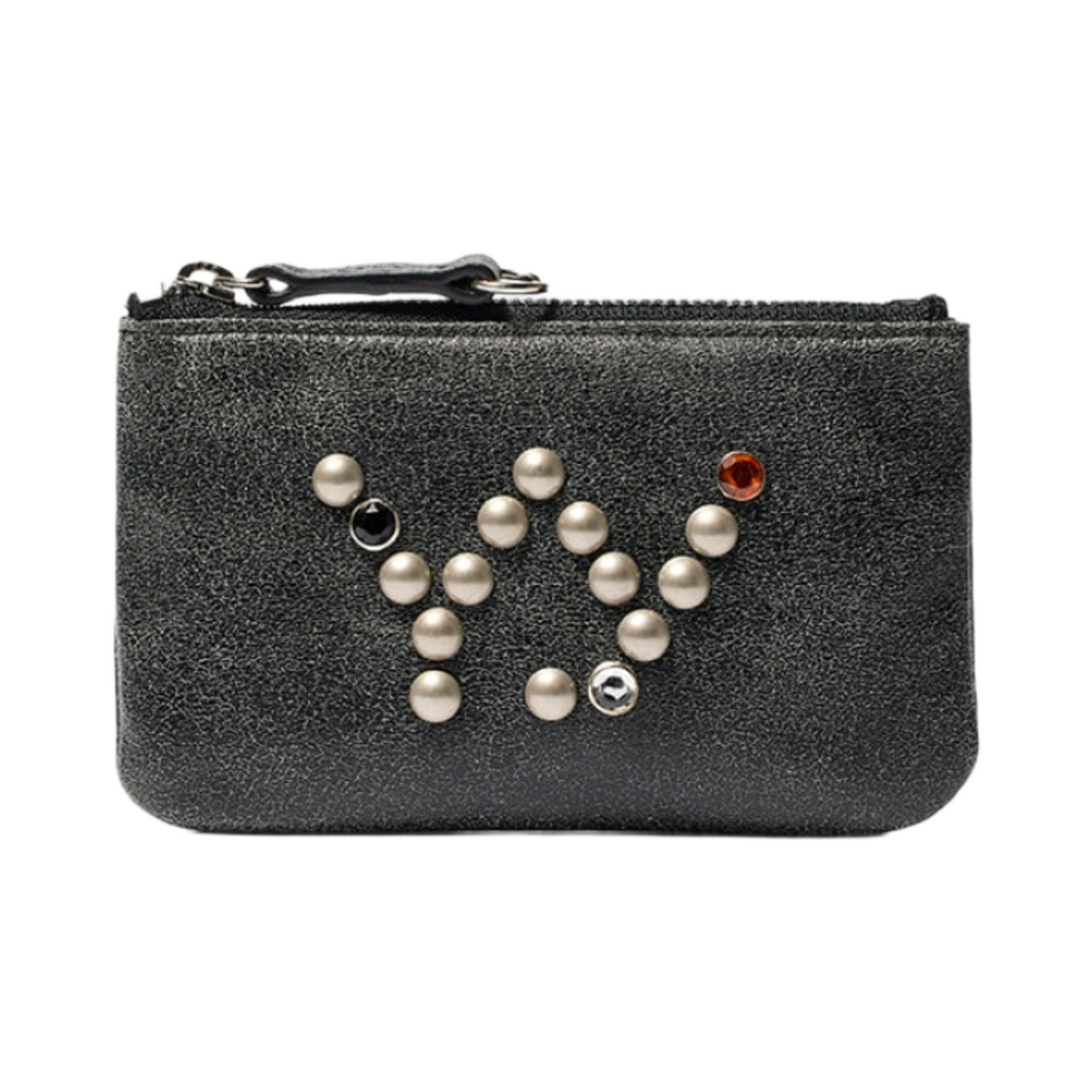 - Open Yy Stud Chain Wallet Black