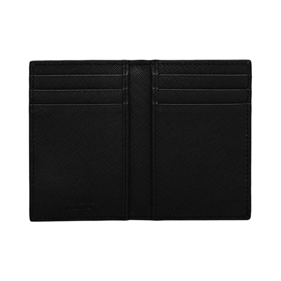 프라다 사피아노 레더 카드 홀더 블랙(Prada Saffiano Leather Card Holder Black) - 2