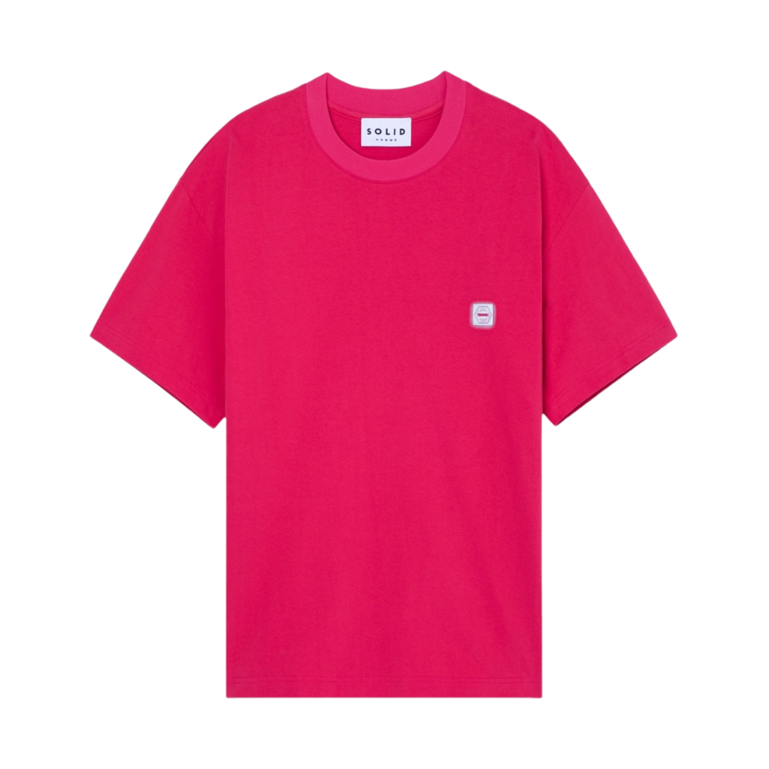 솔리드 옴므 백로고 티셔츠 레드 - 23SS(Solid Homme Back Logo T-Shirt Red - 23SS) - 2