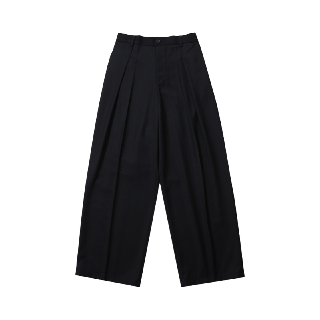 발루트 드레이프 딥 원턱 팬츠 블랙