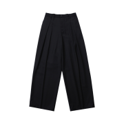 Ballute Drape Deep One Tuck Pants Black