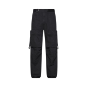 Diesel P-Malvio Garment-Dyed Cargo Pants in Linen Black