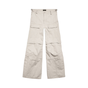 Balenciaga Flared Cargo Pants Beige
