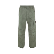 Stone Island 30510 Supima Cotton Twill Stretch-TC Cargo Pants Musk Green - 24SS