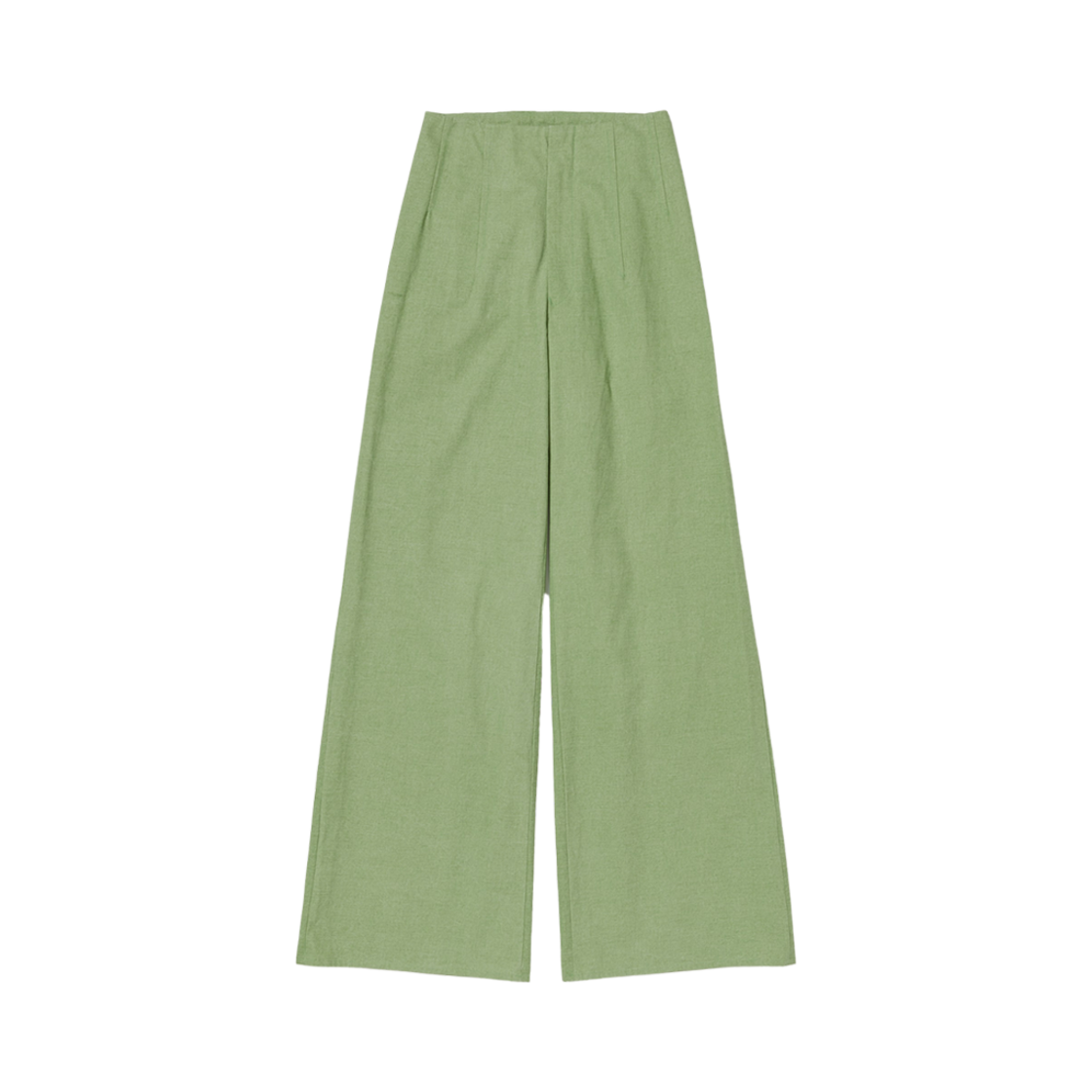 A24SP06OC (W) Auralee Washed Hard Twist Canvas Pants Green