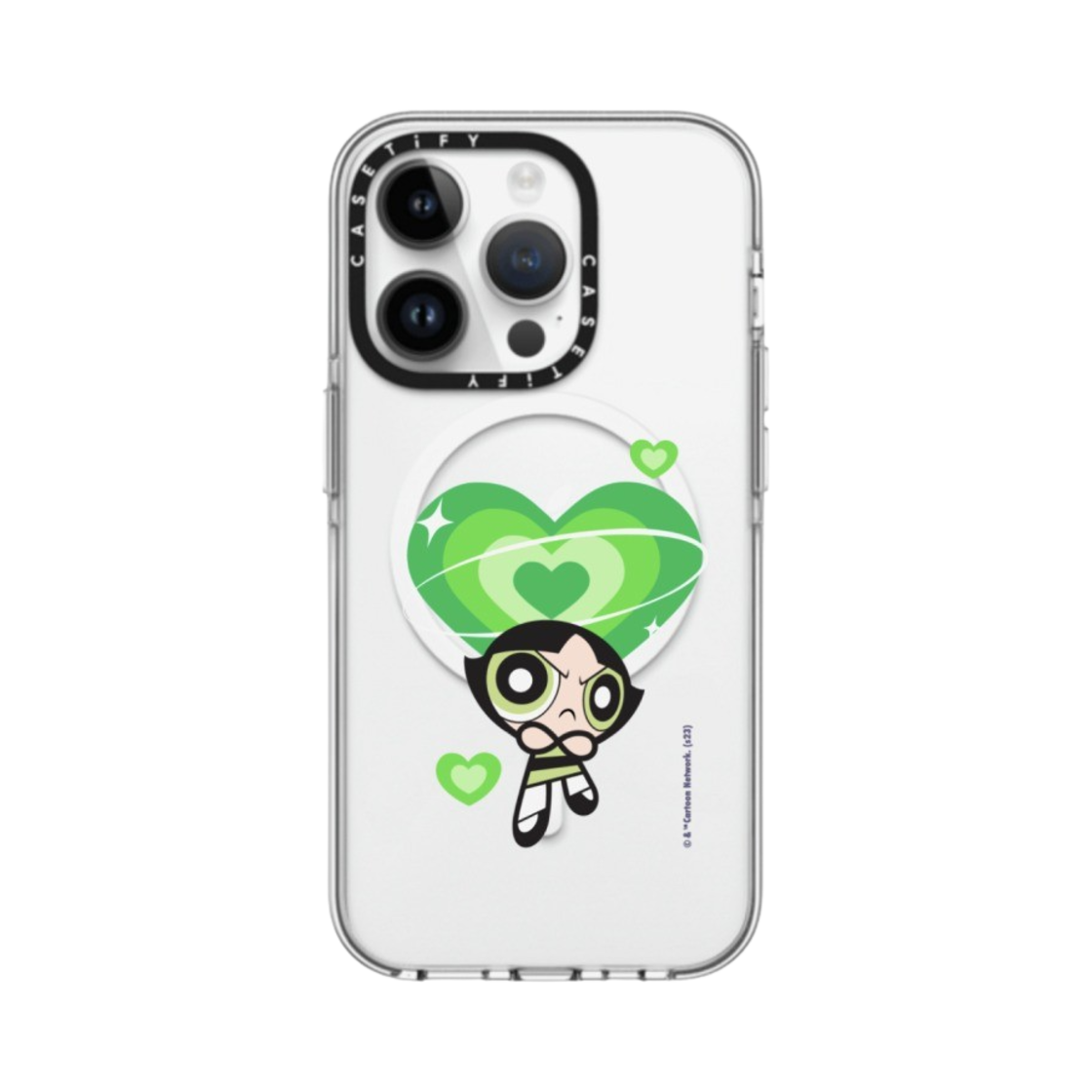 케이스티파이 x 파워퍼프걸 커스텀 아이폰 버터컵 클리어 케이스 클리어(Casetify x The Powerpuff Girls Custom iPhone Buttercup Clear Case Clear) - 1