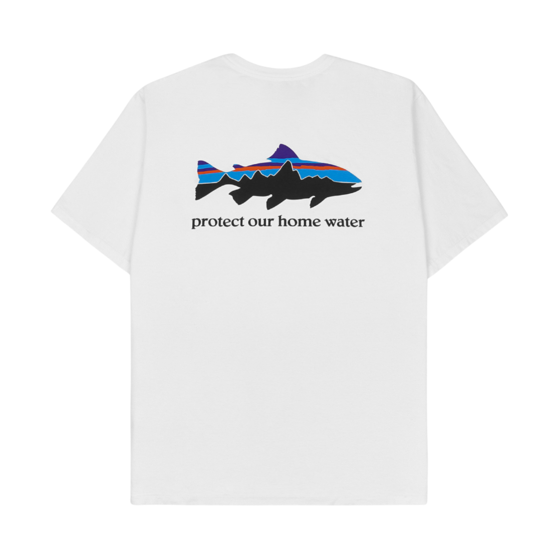 37547 Patagonia Home Water Trout Organic T-Shirt White