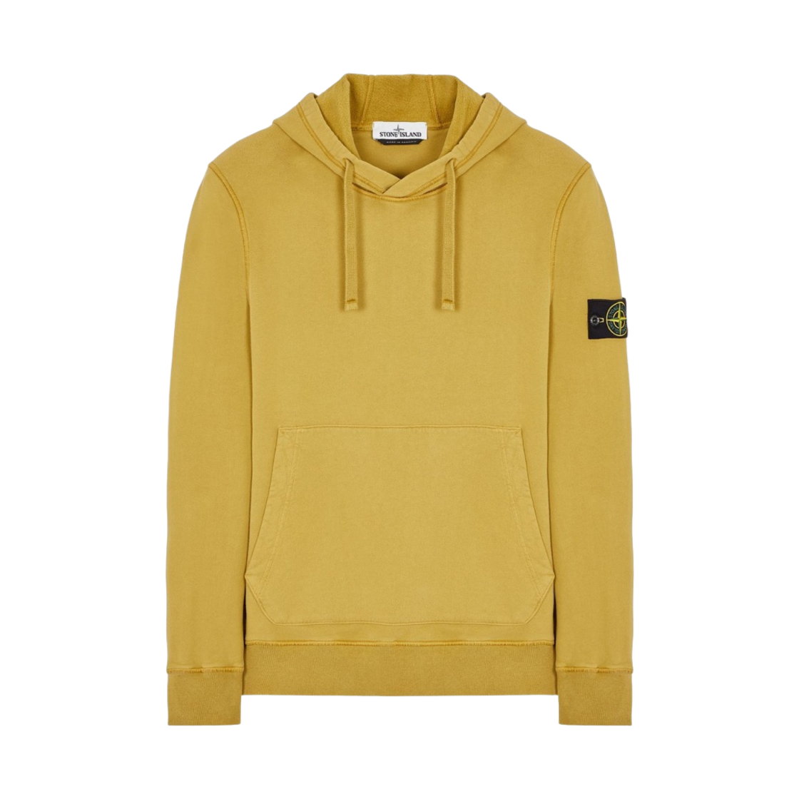 751564120-V0098 Stone Island 64120 Cotton Fleece Hooded Sweatshirt Dark Beige - 21FW