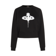 (W) Vivienne Westwood Spray Orb Athletic Sweatshirt Black