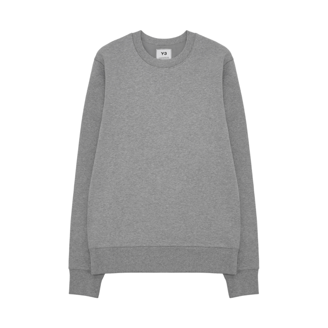 Y-3 클래식 로고 스웨트셔츠 헤더 그레이(Y-3 Classic Logo Sweatshirt Heather Grey) - 2