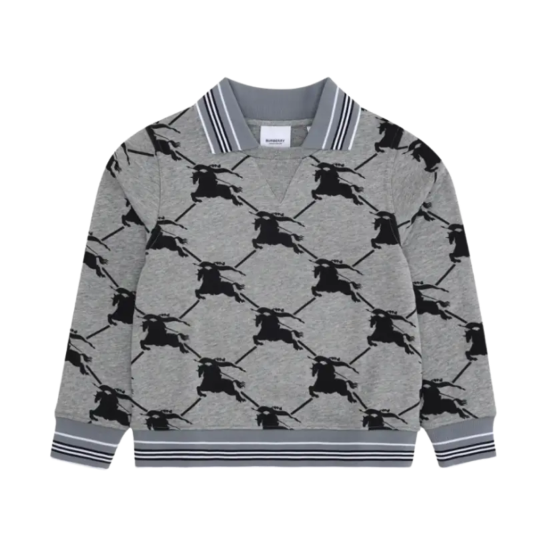 8069279 (Kids) Burberry Monogram Cotton Sweatshirt Grey