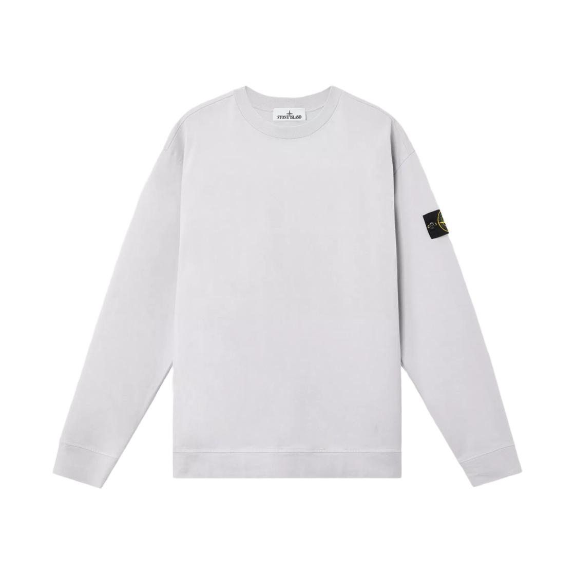K1S1561000-43S0A50-V0088 Stone Island 6100043 Heavy Cotton Jersey Crewneck Sweatshirt with Ribbed Neckline Wisteria - 25SS