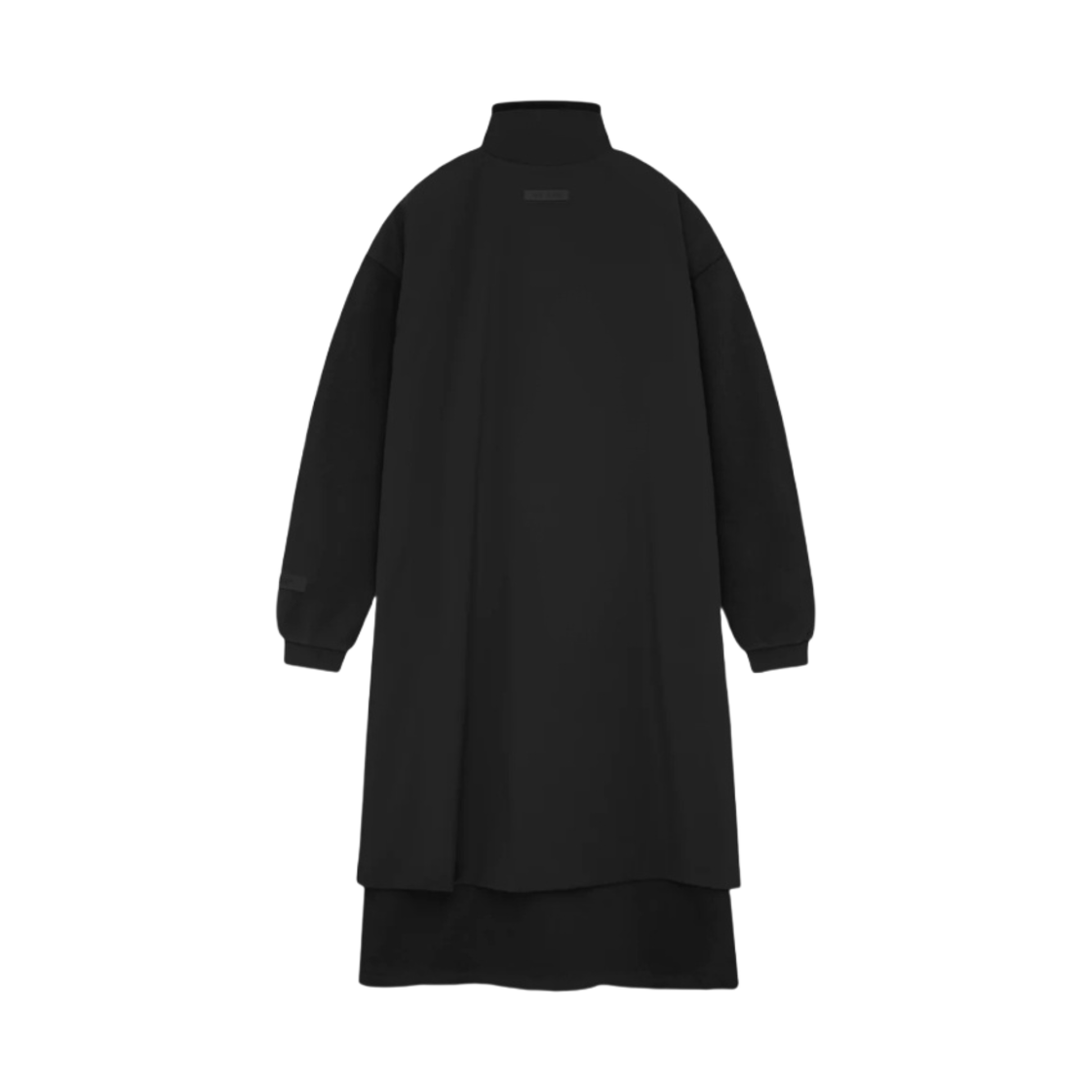 (W) 에센셜 나일론 플리스 모크넥 스웨터 드레스 제트 블랙 - 24SS((W) Essentials Nylon Fleece Mockneck Sweater Dress Jet Black - 24SS) - 2