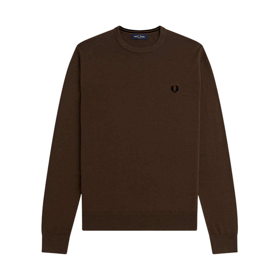 AFPM2439601-X70 Fred Perry Classic Crew Neck Knit Burnt Tobacco