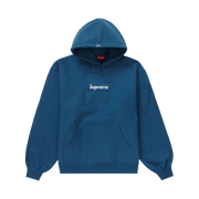 Supreme Box Logo Hooded Sweatshirt Blue - 23FW