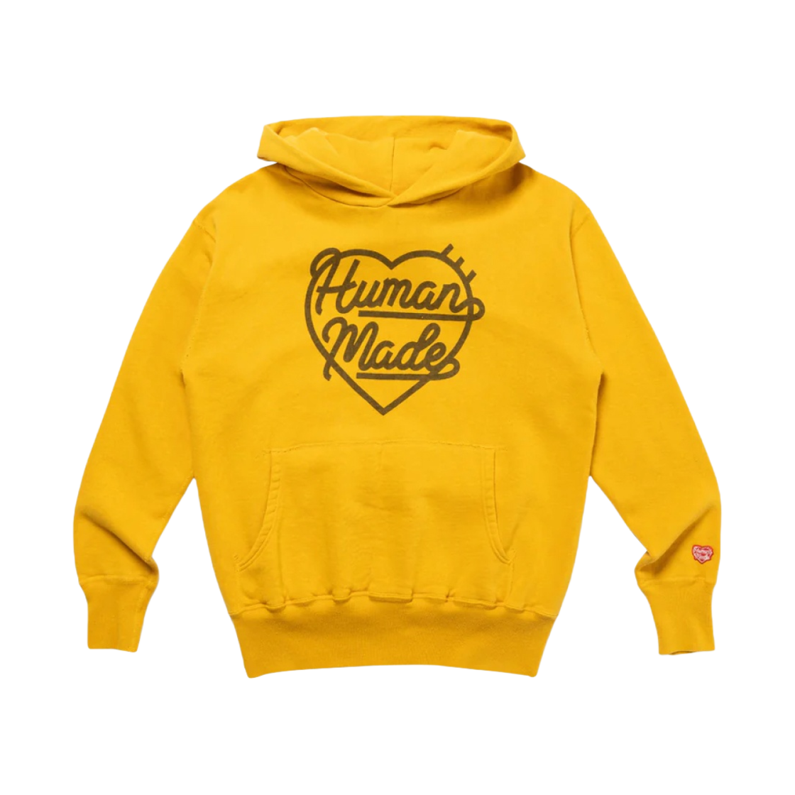 휴먼 메이드 하트 츠리아미 후드 옐로우(Human Made Heart Tsuriami Hoodie Yellow) - 1
