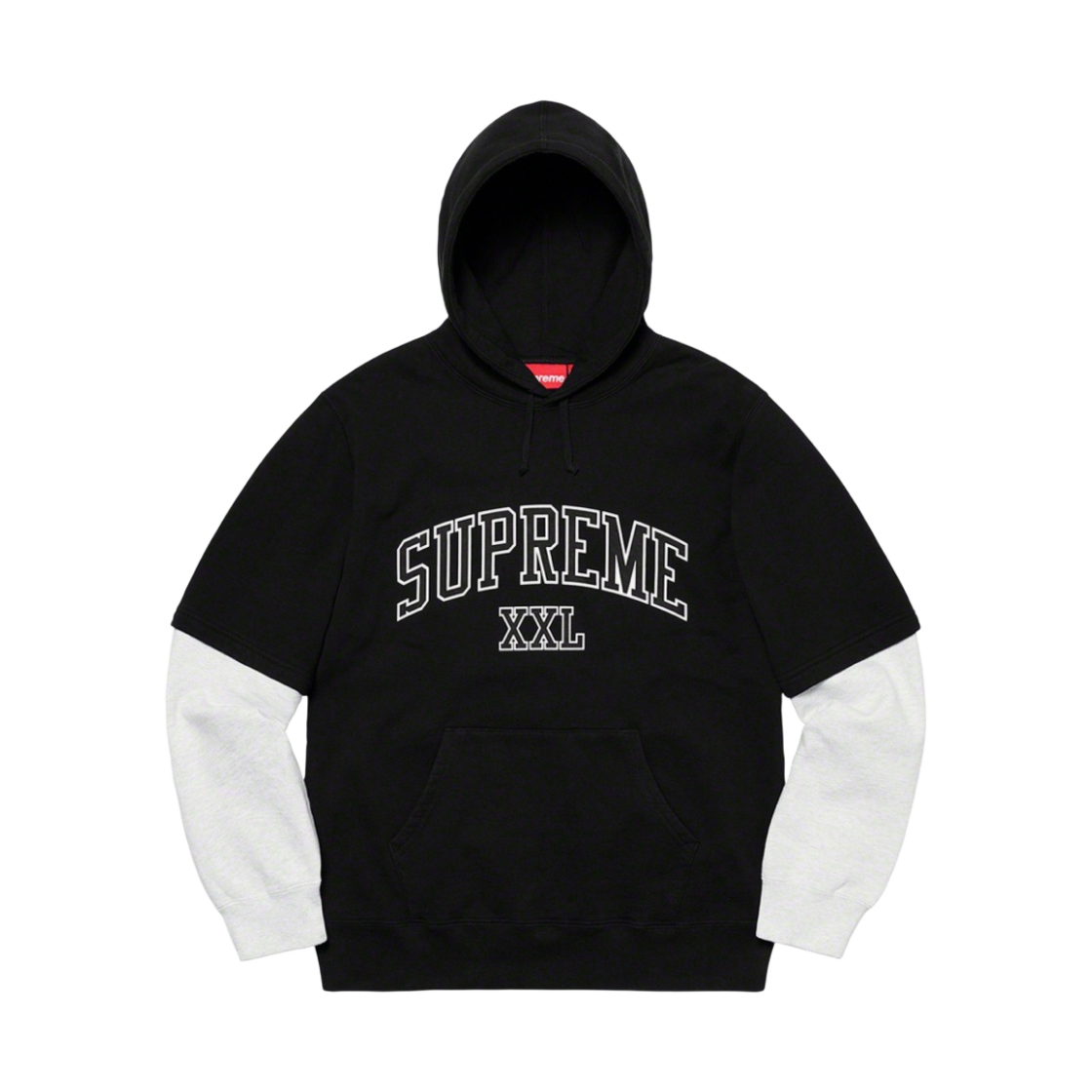 슈프림 XXL 후드 스웨트셔츠 블랙 - 20SS(Supreme XXL Hooded Sweatshirt Black - 20SS) - 1