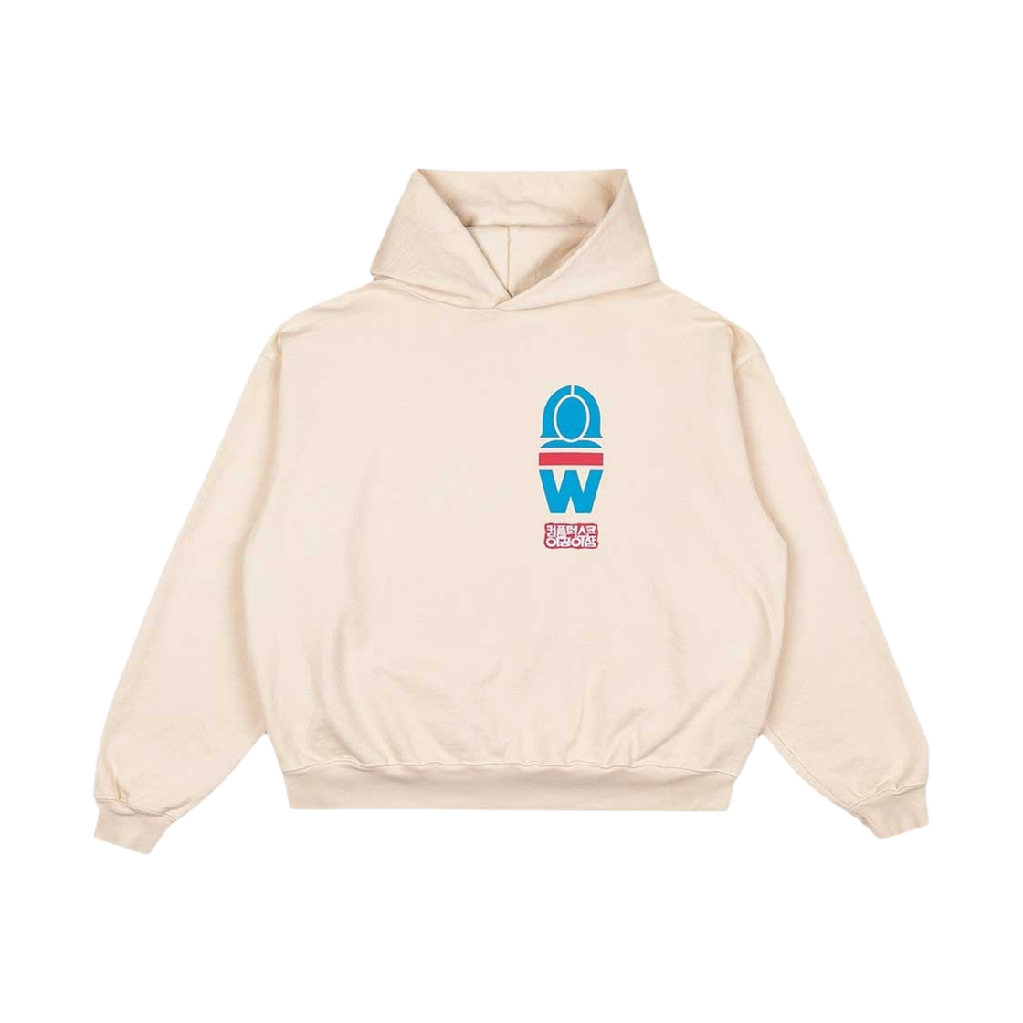 KW23FMHDCR KASINA x WJW Seoul to LA Hoodie Cream