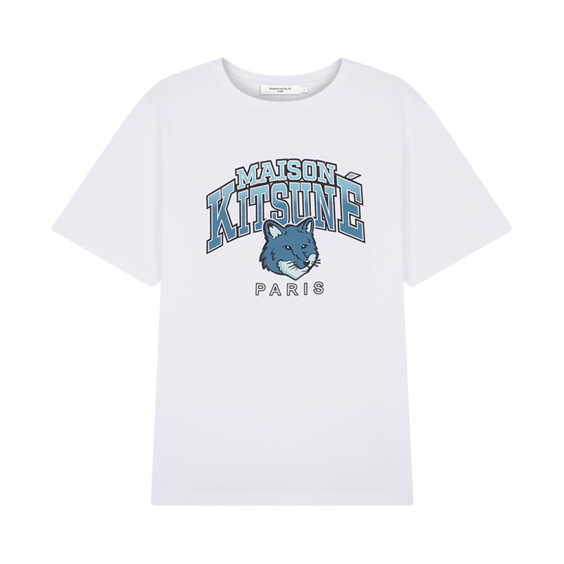 메종 키츠네 캠퍼스 폭스 릴렉스드 티셔츠 화이트