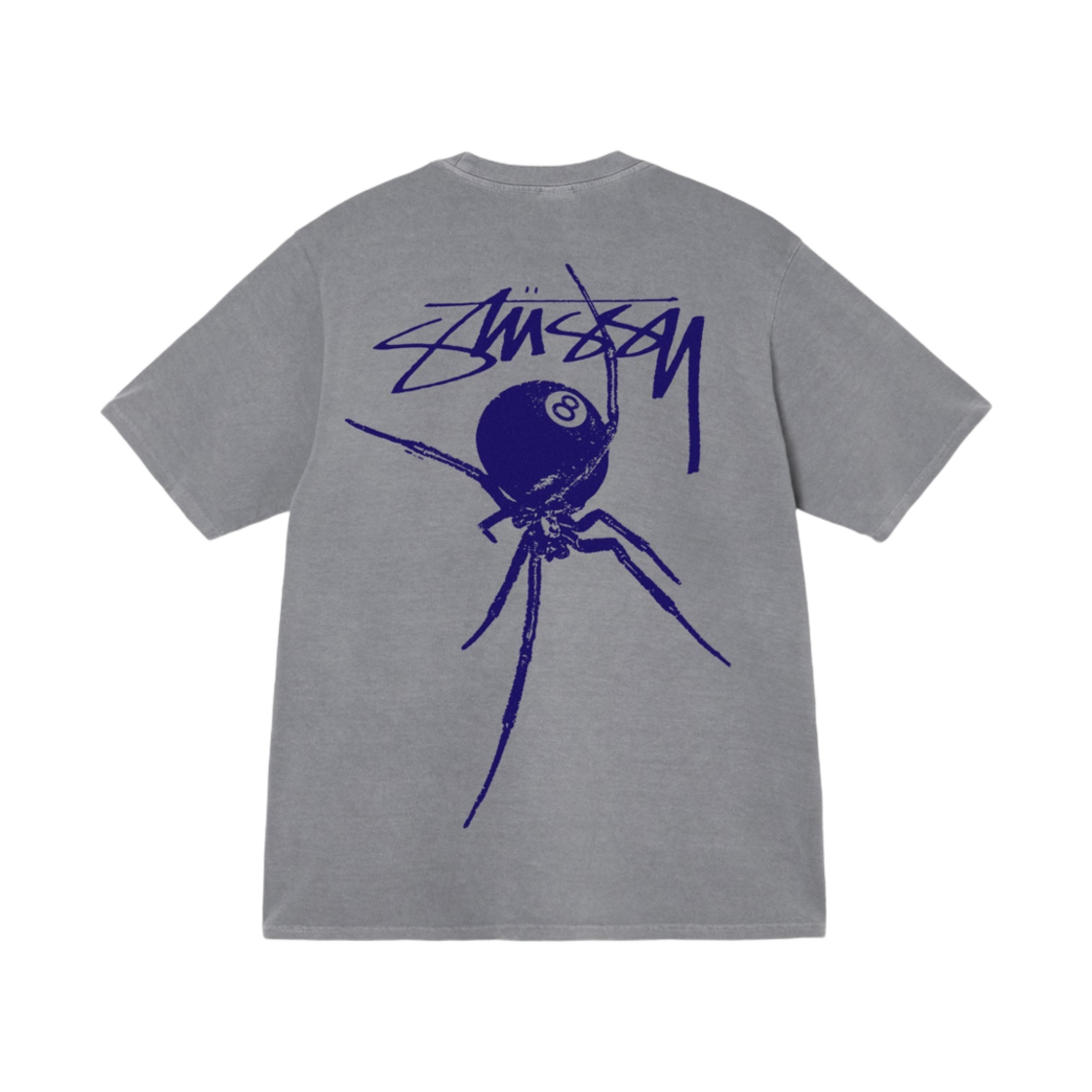 스투시 아라크니드 티셔츠 피그먼트 다이드 그레이(Stussy Arachnid T-Shirt Pigment Dyed Grey) - 1