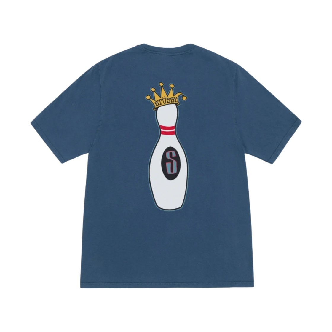 스투시 킹핀 피그먼트 다이드 티셔츠 네이비