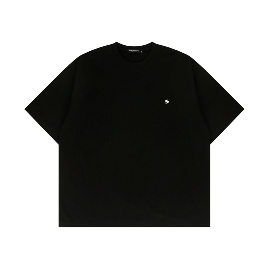 FW23TST010BK Hongwoosung The H Logo T Shirt Black