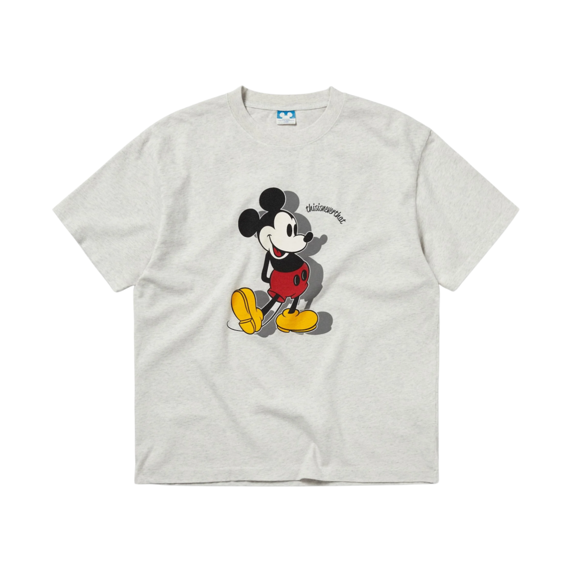 디스이즈네버댓 x 디즈니 미키 클래식 티셔츠 라이트 헤더 그레이(thisisneverthat x Disney Mickey Classic T-Shirt Light Heather Grey)