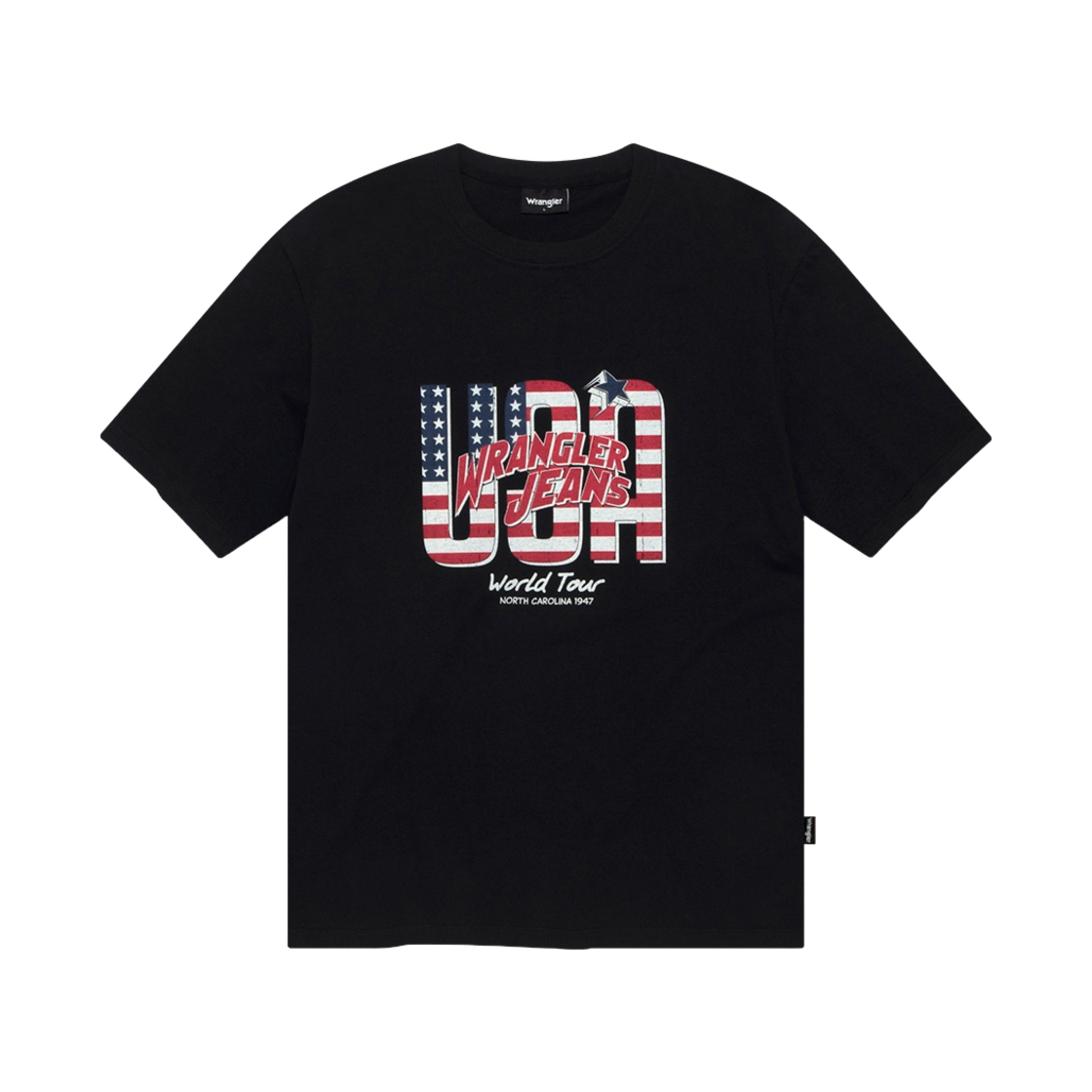랭글러 USA 수베니어 티셔츠 블랙(Wrangler USA Souvenir T-Shirt Black)