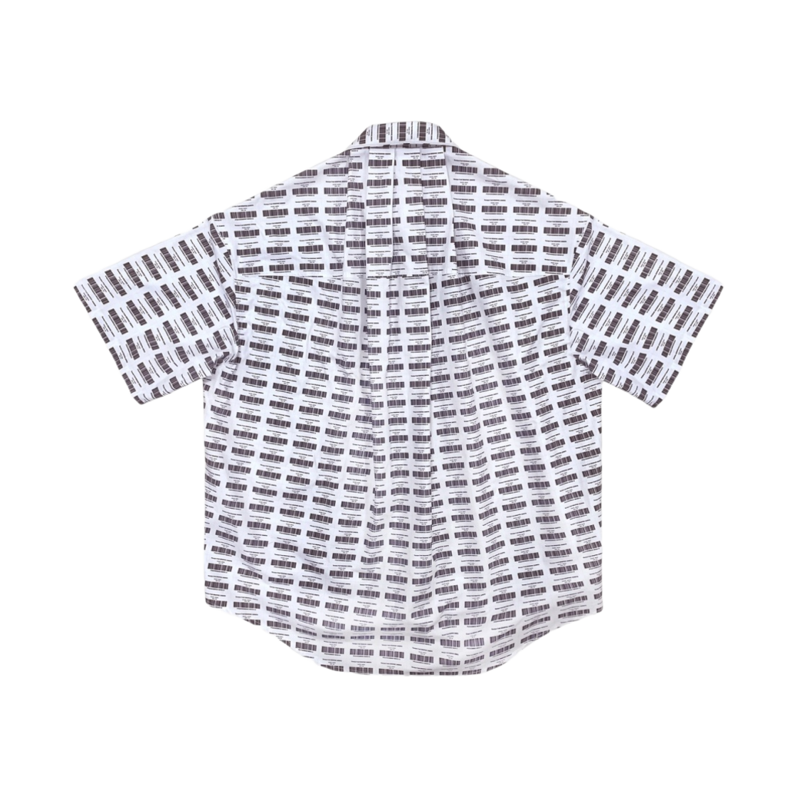 프로젝트 G/R 트롱프 뢰유 바코드 그래픽 셔츠 화이트(Project G/R Trompe-L'Oeil Barcode Graphic Shirts White) - 2
