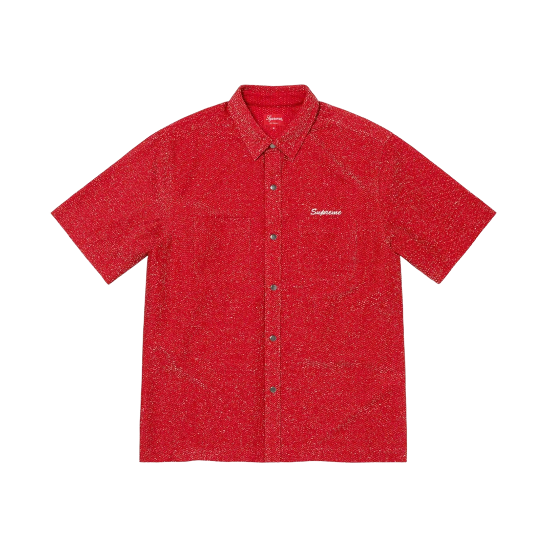 슈프림 루렉스 숏슬리브 셔츠 레드 - 22FW(Supreme Lurex S/S Shirt Red - 22FW) - 1