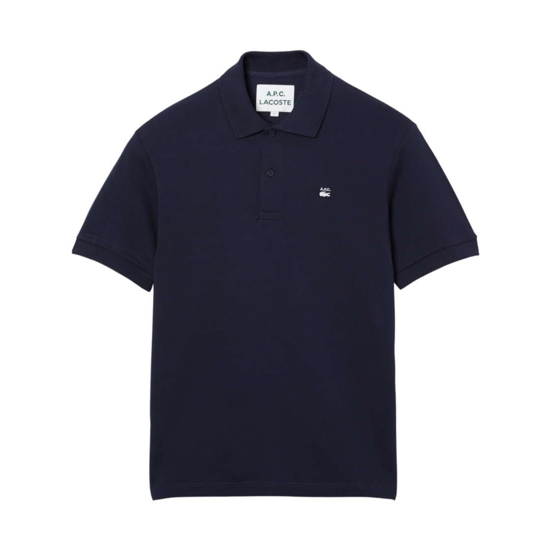 아페쎄 x 라코스테 루즈핏 코튼 쁘띠 피케 폴로 블루(A.P.C. x Lacoste Loose Fit Cotton Petit Pique Polo Blue)