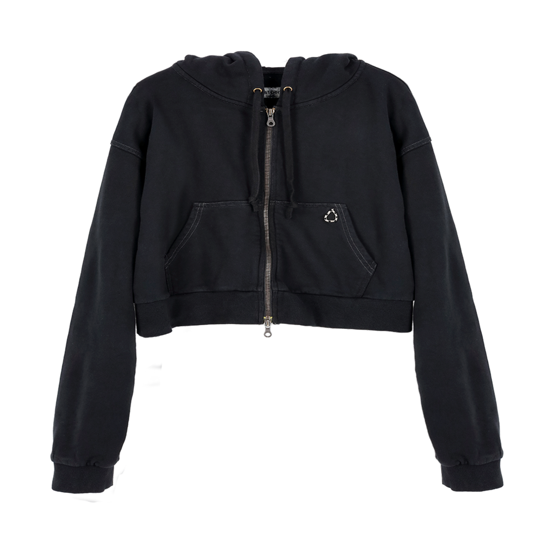 코스트퍼킬로 크롭집 후디 블랙