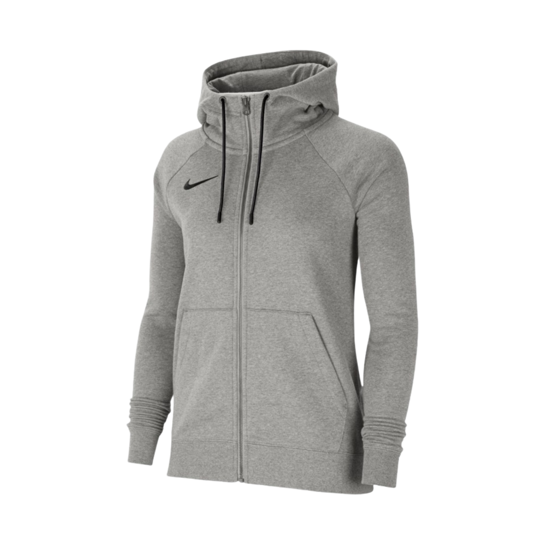 (W) 나이키 파크 20 플리스 풀 집 후드 다크 그레이 헤더((W) Nike Park 20 Fleece Full Zip Hoodie Dark Grey Heather) - 1