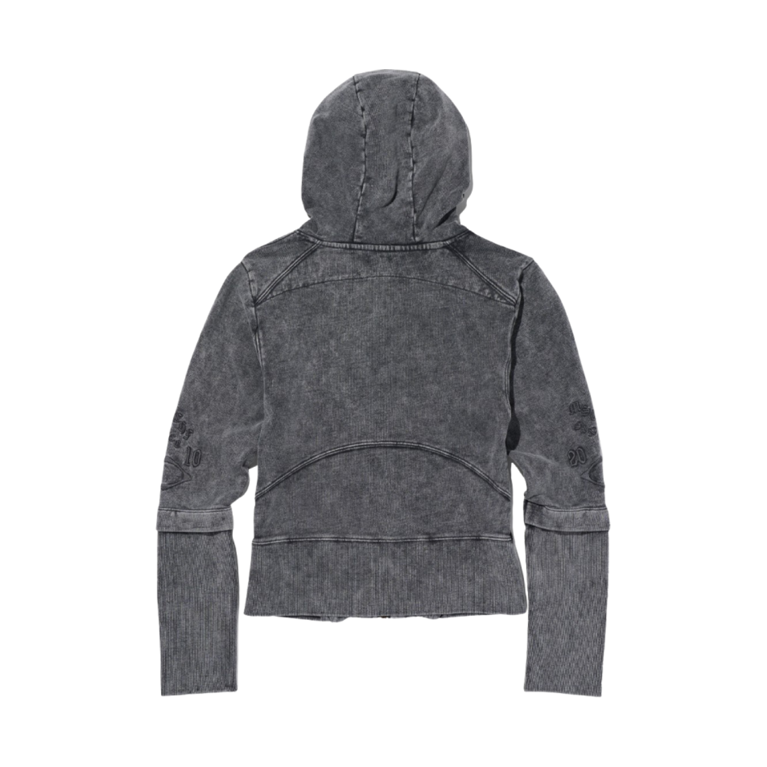 W) 미스치프 컷 오프 후드 워시드 차콜 | Mischief | KREAM