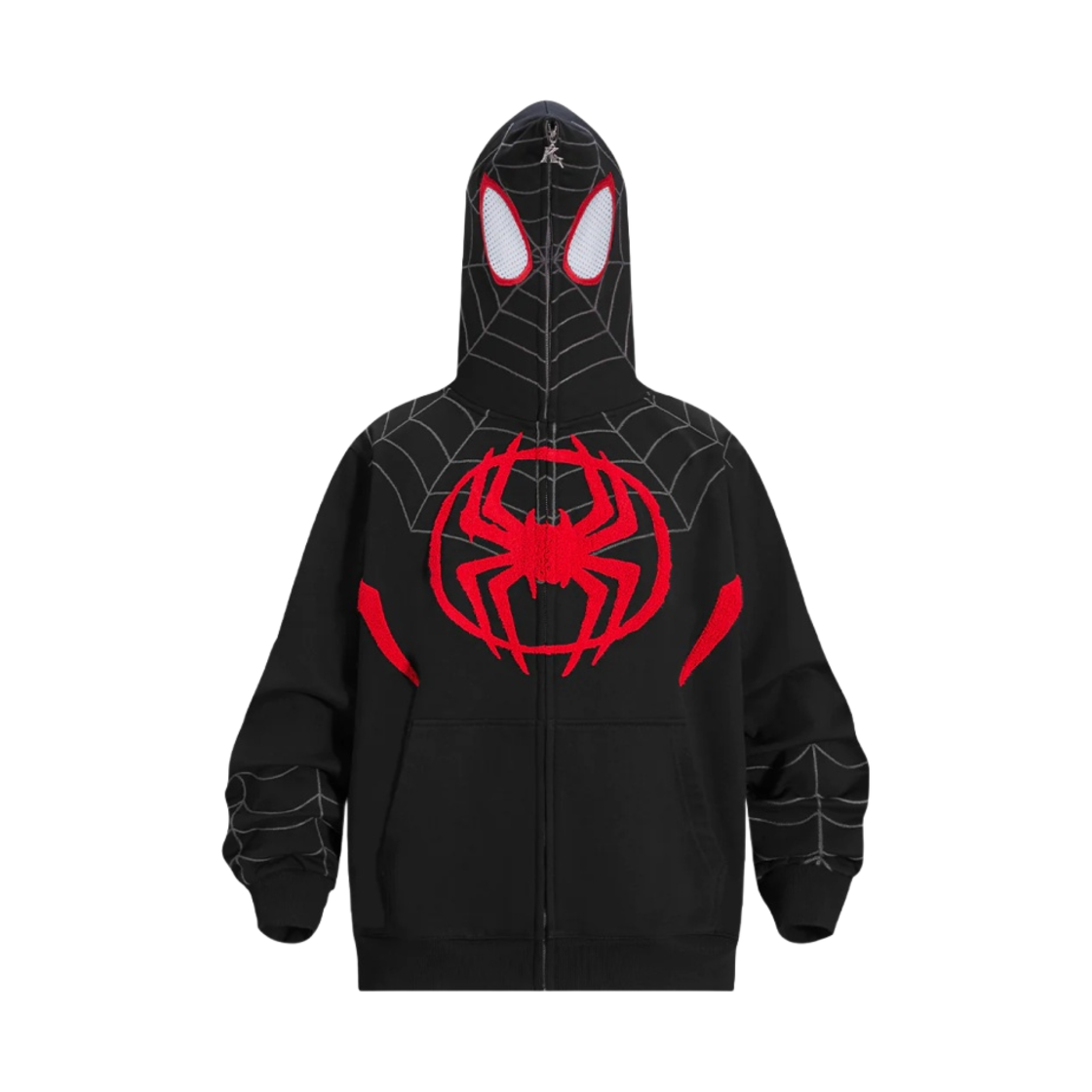 - Kakazzy Full Zip Hoodie Spider Man Across The Universe Black