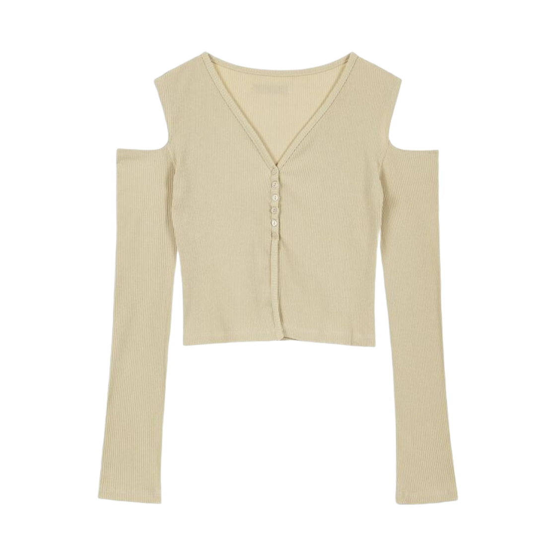(W) 다이닛 레이어 버튼 가디건 베이지((W) Deinet Layer Button Cardigan in Beige)
