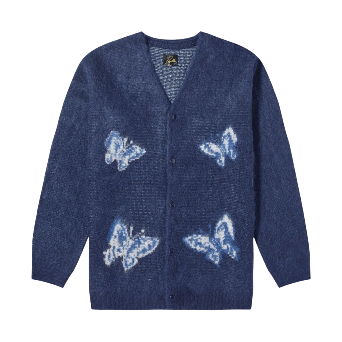 니들스 x 엔드 모헤어 가디건 인디고 워시(Needles x END. Mohair Cardigan Indigo Wash)