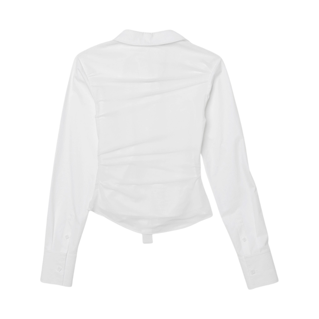 (W) 자크뮈스 라 슈미즈 메자루 튤 코르셋 셔츠 화이트((W) Jacquemus La Chemise Mezzaru Tulle Corset Shirt White) - 2