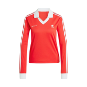 (W) Adidas x Sporty & Rich Long Sleeve Football Jersey White Collegiate Red - US Sizing