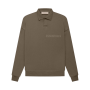 Essentials Long Sleeve Polo Wood - 22FW