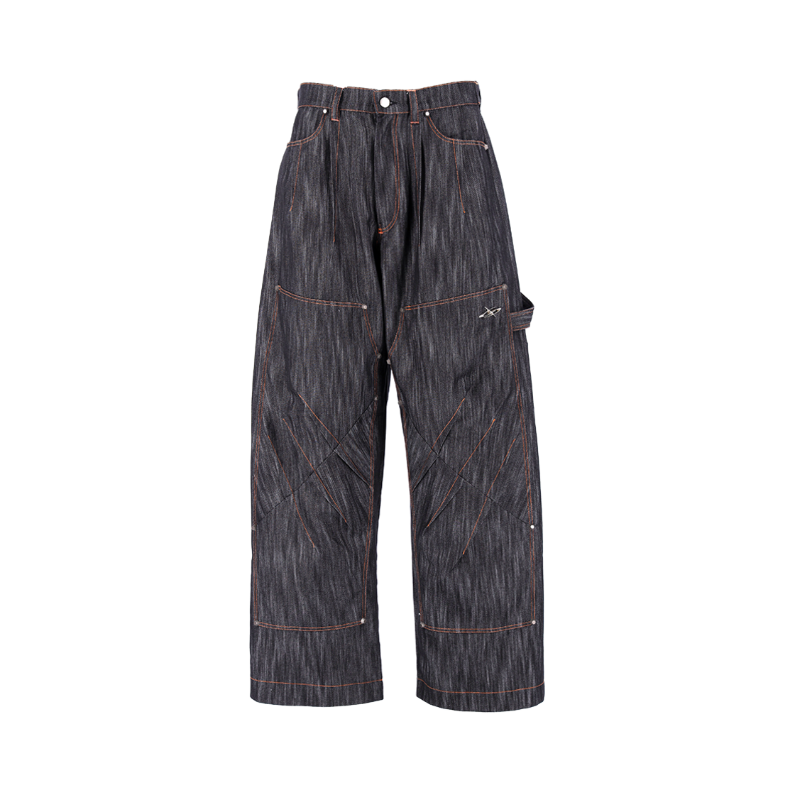 에르 바이 에러리스트 클로 더블니 데님 팬츠 블랙(ERR BY ERRORIST Claw Double Knee Denim Pants Black)