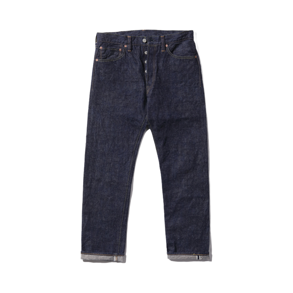 SC42202A Sugar Cane 13 oz. Awa Indigo Mixed Right Twill Denim Slim Tapered One Wash