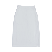 Fielders Woman Feminine Button Wrap Long Skirt White