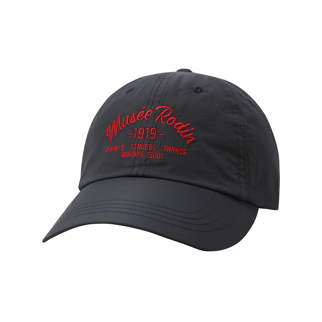 QQ323ACP83_PGR0 le coq sportif Life Nylon Arch Lettering Ball Cap Pure Grey