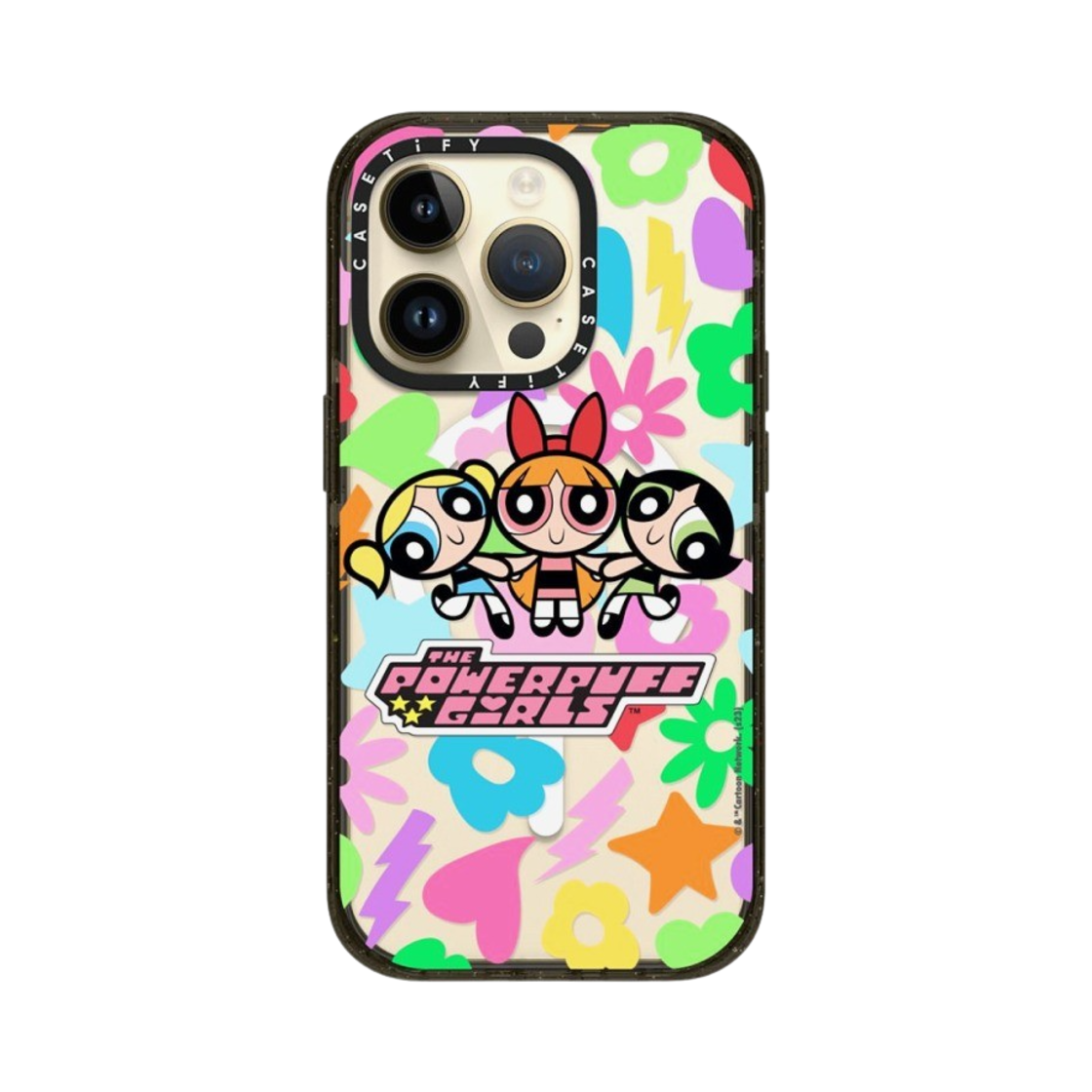 케이스티파이 x 파워퍼프걸 아이폰 아이콘 맥세이프 임팩트 케이스 클리어 블랙(Casetify x The Powerpuff Girls iPhone Icons Magsafe Impact Case Clear Black) - 4